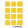 96 Carrés arrondis 2 cm - Gommette Deco - Repositionnable