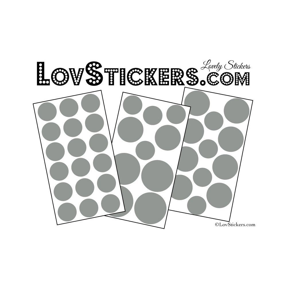 40 Stickers Ronds  - Autocollant Deco Ronds pleins