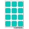 96 Carrés arrondis 2 cm - Gommette Deco - Repositionnable