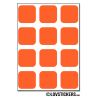 96 Carrés arrondis 2 cm - Gommette Deco - Repositionnable