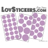 40 Stickers Ronds  - Autocollant Deco Ronds pleins