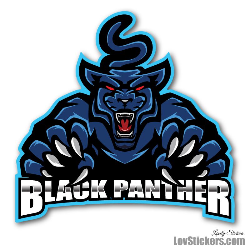 6 Stickers eSport Black Panther 6 Stickers eSport Black Panther