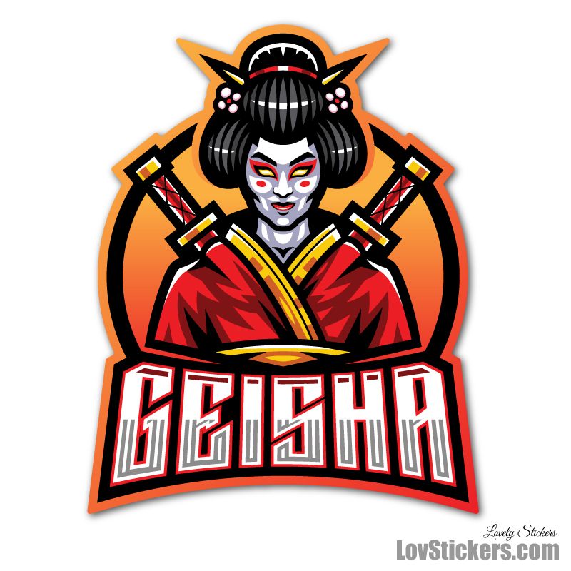 4 Stickers eSport Geisha 4 Stickers eSport Geisha
