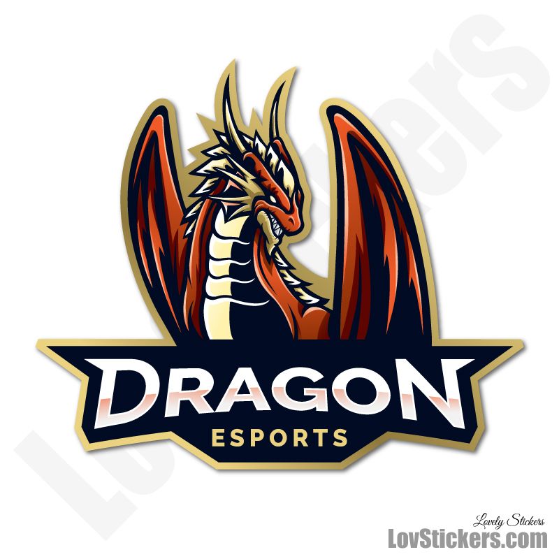 Autocollant eSport Dragon Autocollant eSport Dragon