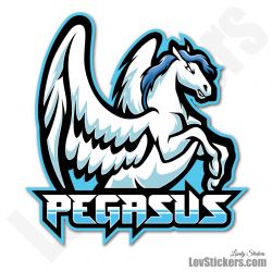 6 Stickers eSport Pegasus