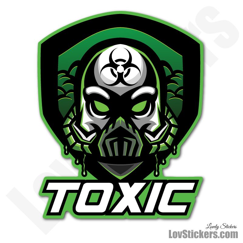4 Stickers eSport Toxic 4 Stickers eSport Toxic