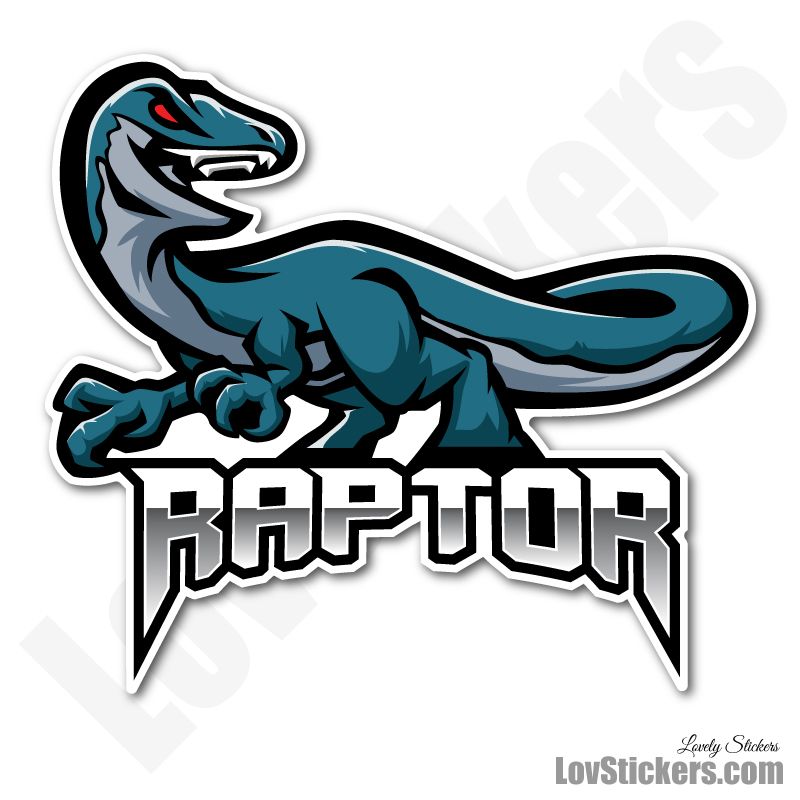6 Stickers eSport Raptor Bleu 6 Stickers eSport Raptor Bleu