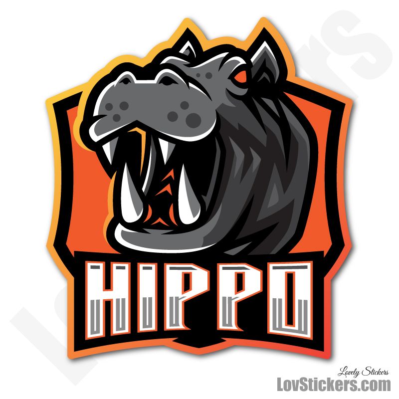 4 Stickers eSport Hippo 4 Stickers eSport Hippo
