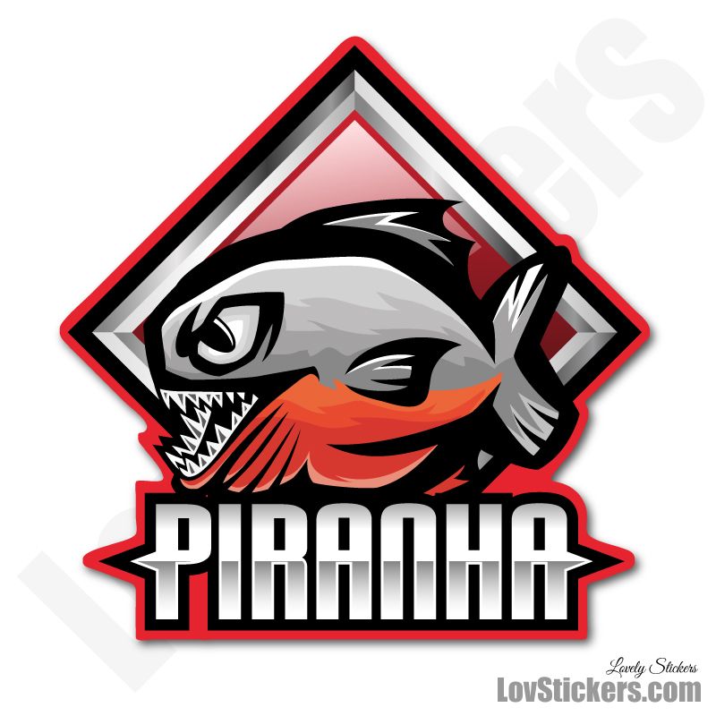 5 Stickers eSport Piranha 5 Stickers eSport Piranha
