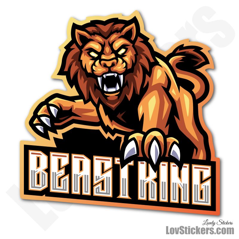 4 Stickers eSport Lion 4 Stickers eSport Lion