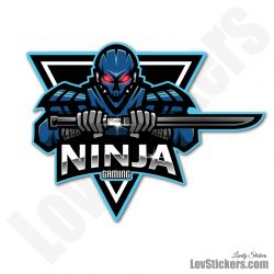 6 Stickers eSport Ninja