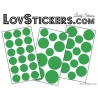 40 Stickers Ronds  - Autocollant Deco Ronds pleins