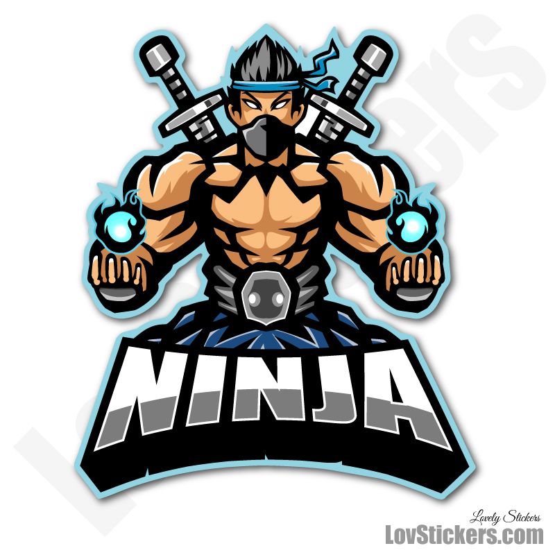 4 Stickers eSport Ninja 02 4 Stickers eSport Ninja 02
