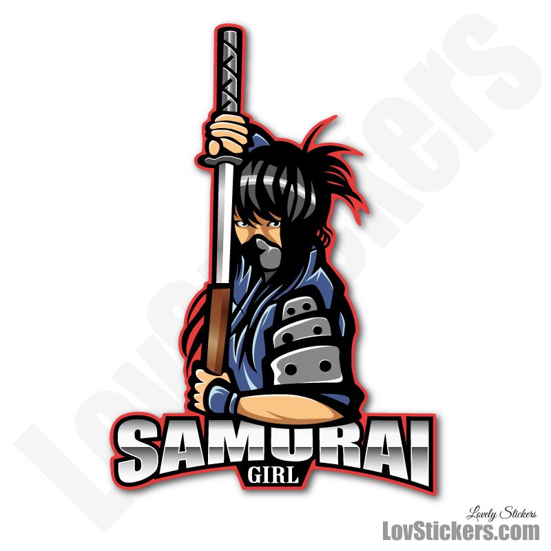 4 Stickers eSport Samourai Girl 4 Stickers eSport Samourai Girl