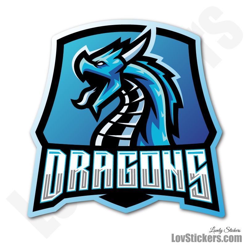 4 Stickers eSport Dragons 4 Stickers eSport Dragons