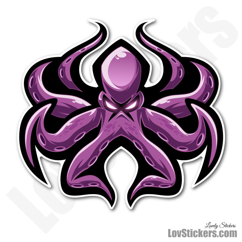 6 Stickers eSport Pieuvre 6 Stickers eSport Pieuvre