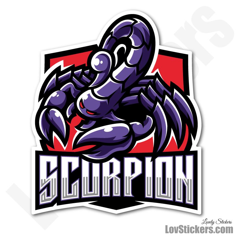 4 Stickers eSport Scorpion 4 Stickers eSport Scorpion