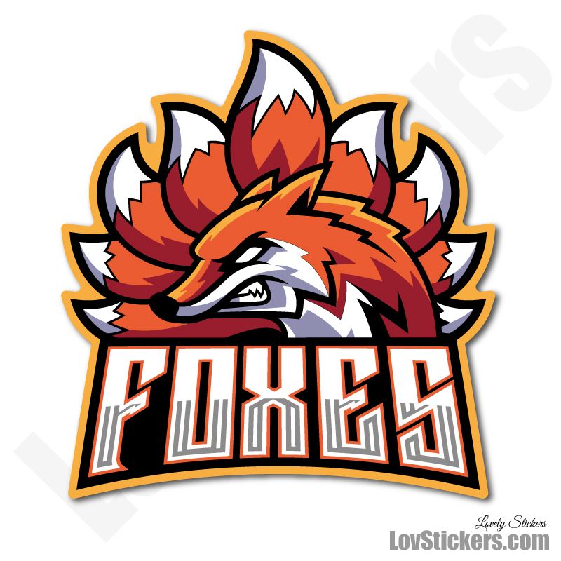 4 Stickers eSport Foxes 4 Stickers eSport Foxes