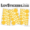 87 Stickers Ronds - Autocollant deco Ronds Pleins