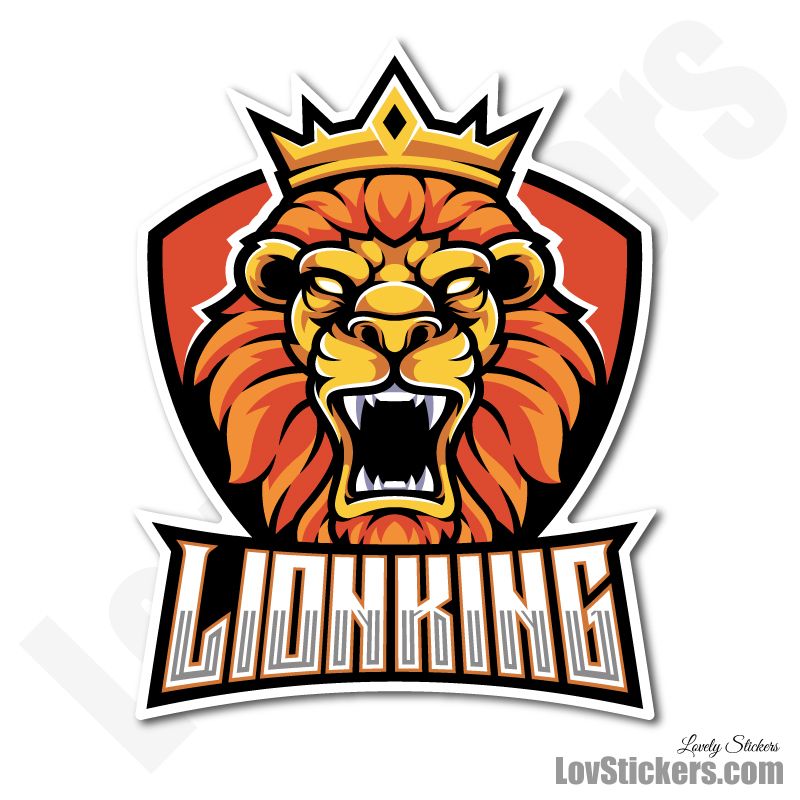4 Stickers eSport Lion King 4 Stickers eSport Lion King