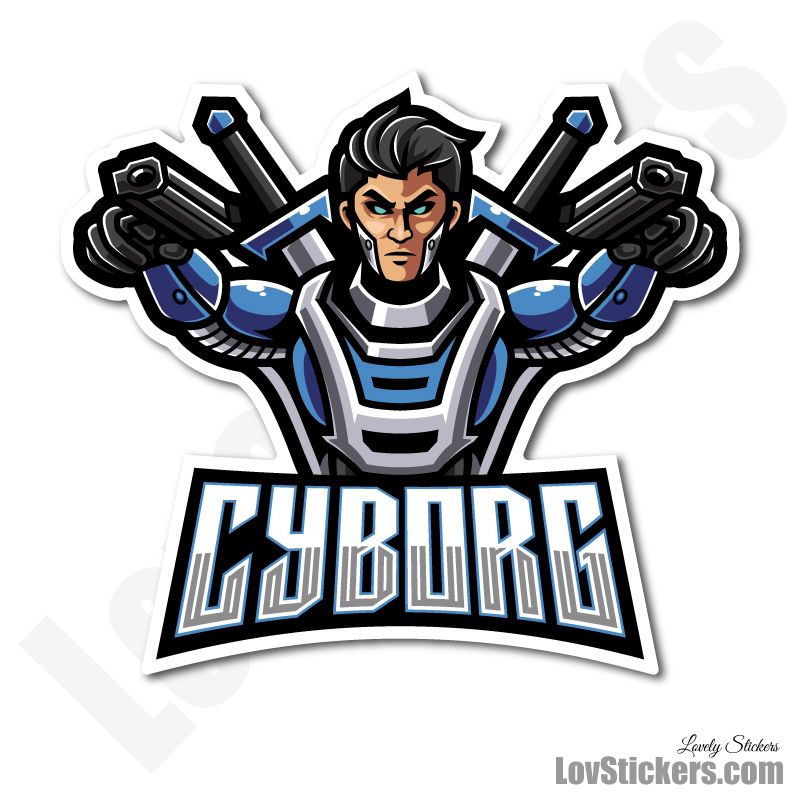 6 Stickers eSport Cyborg 6 Stickers eSport Cyborg