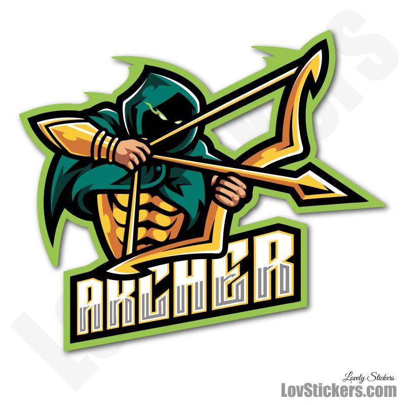 6 Stickers eSport Archer 6 Stickers eSport Archer
