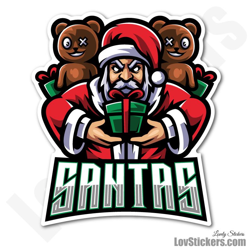 4 Stickers eSport Santas 4 Stickers eSport Santas