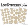 40 Stickers Ronds 3 à 5 cm