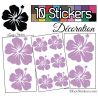 10 Stickers Hibiscus Mixte - Autocollant Décoration Intérieur