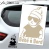 Sticker Bébé à Bord avec lunette de soleil