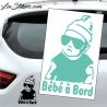 Sticker Bébé à Bord avec lunette de soleil