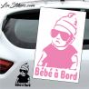 Sticker Bébé à Bord avec lunette de soleil