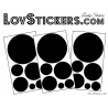 Decoration mur autocollant stickers rond