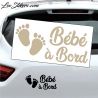 Sticker Bébé à Bord Pieds 05