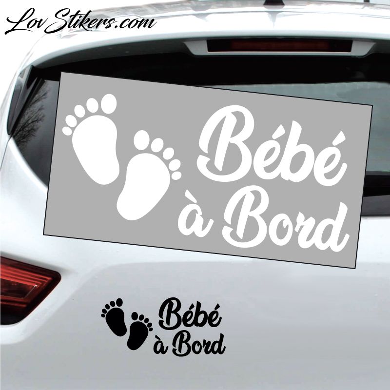 Sticker Bébé à Bord Pieds 05