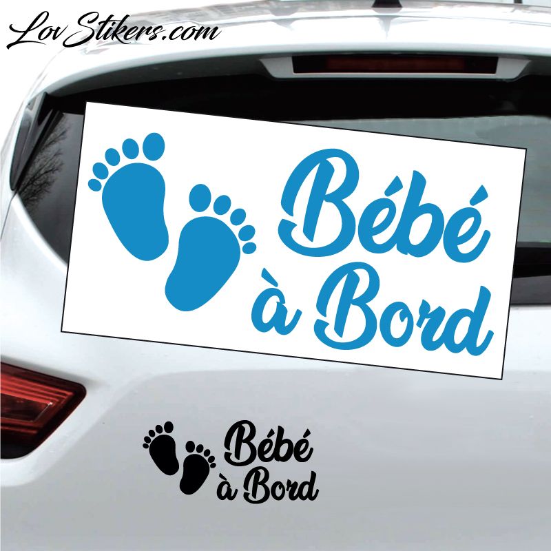 Sticker Bébé à Bord Pieds 05