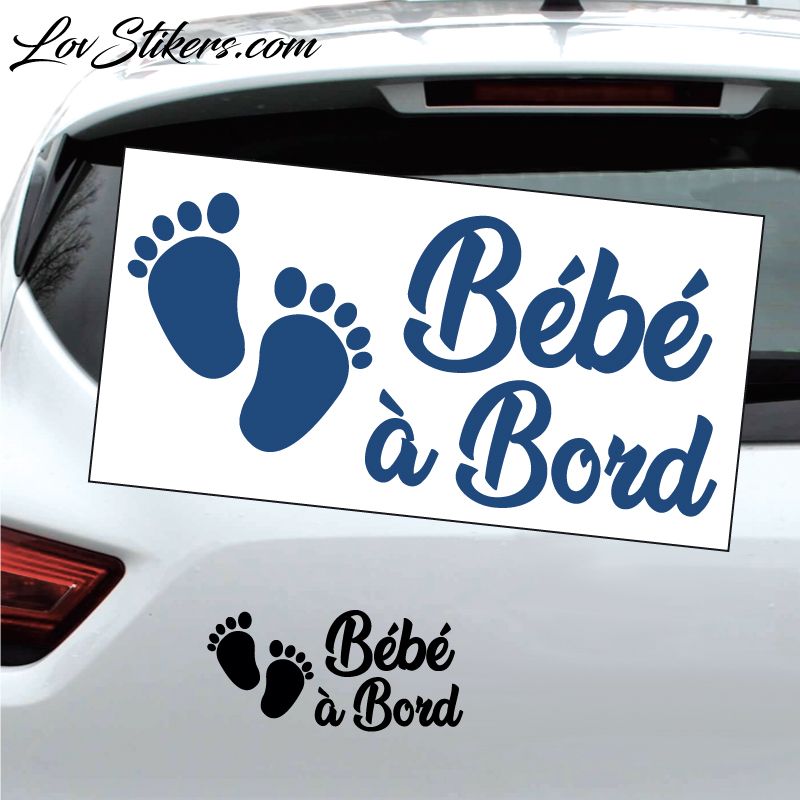 Sticker Bébé à Bord Pieds 05