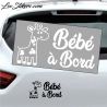 Sticker Bébé à Bord avec une Girafe