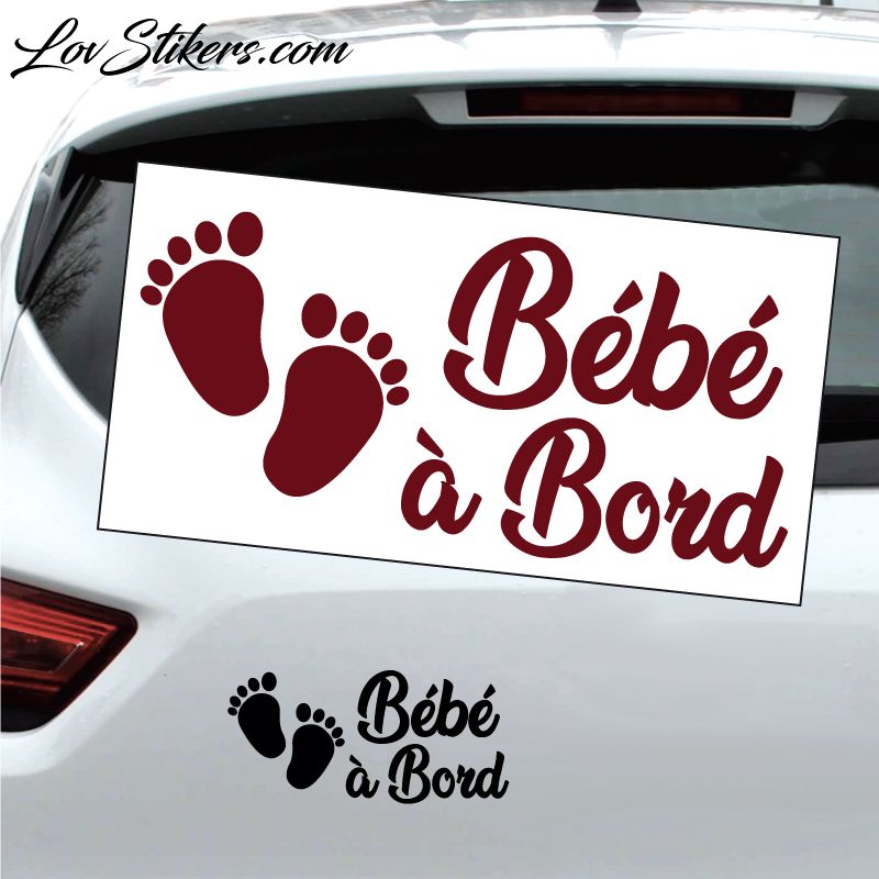 Sticker Bébé à Bord Pieds 05