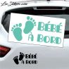 Sticker Bébé à Bord avec pieds