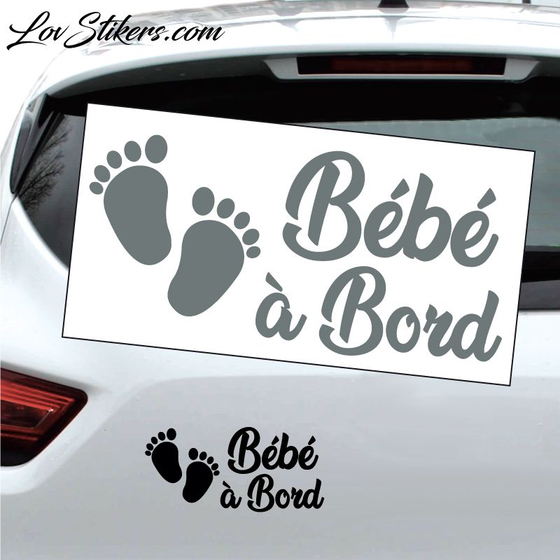 Sticker Bébé à Bord Pieds 05