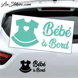 Sticker Bébé à Bord - Robe