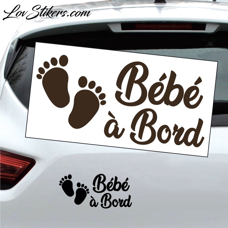 Sticker Bébé à Bord Pieds 05