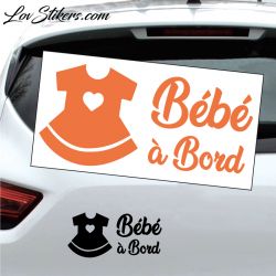 Sticker Bébé à Bord - Robe
