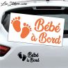 Sticker Bébé à Bord Pieds 05