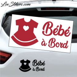 Sticker Bébé à Bord - Robe