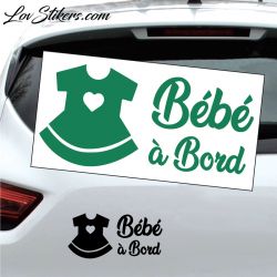 Sticker Bébé à Bord - Robe