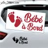 Sticker Bébé à Bord Pieds 05