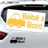 Sticker Bébé à Bord avec Voiture