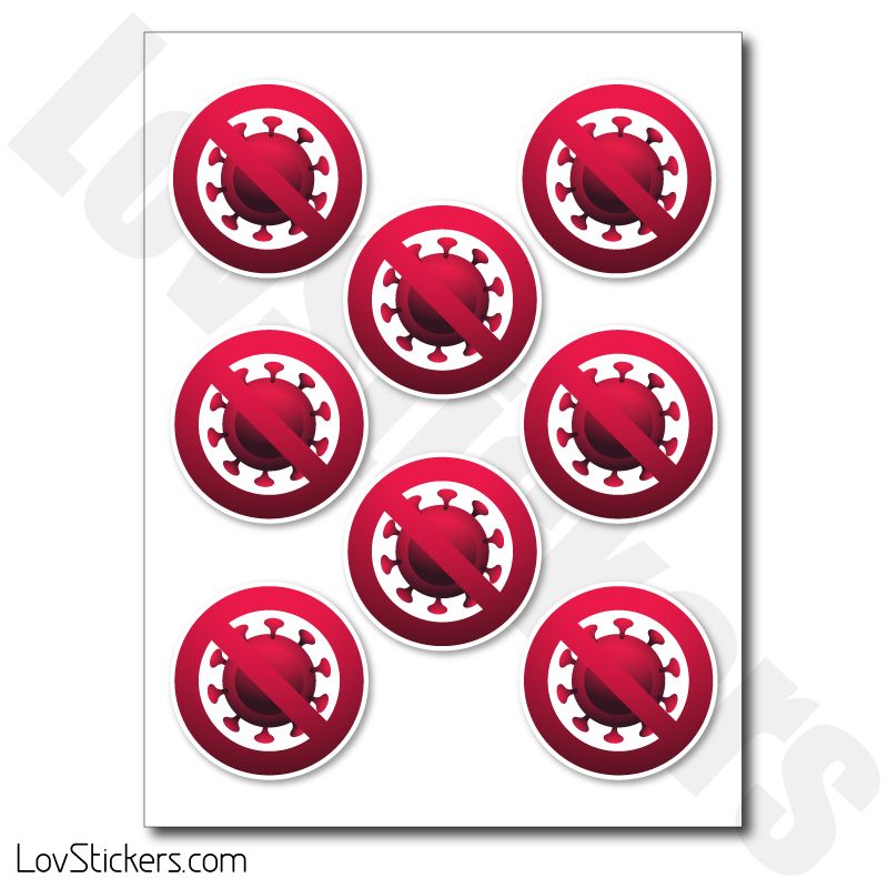 Stickers Stop Virus - Prevention COVID Coronavirus Stickers Stop Virus - Prevention COVID Coronavirus